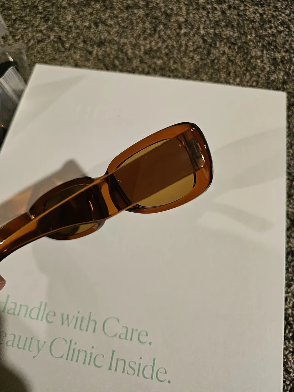 Women’s Rectangular Amber 6 Sunglasses